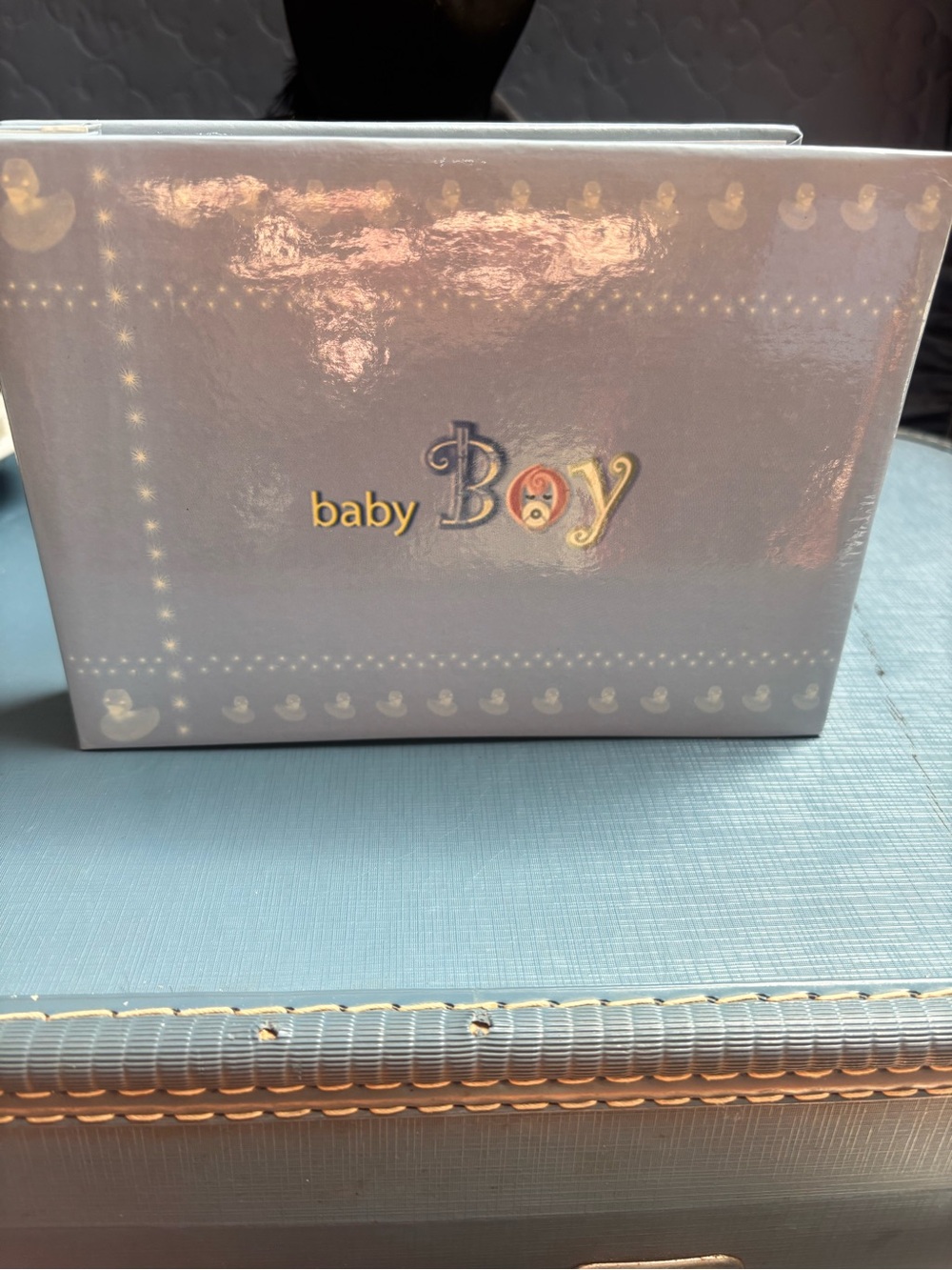 Baby Boy Keepsake album fun pages for precious memories